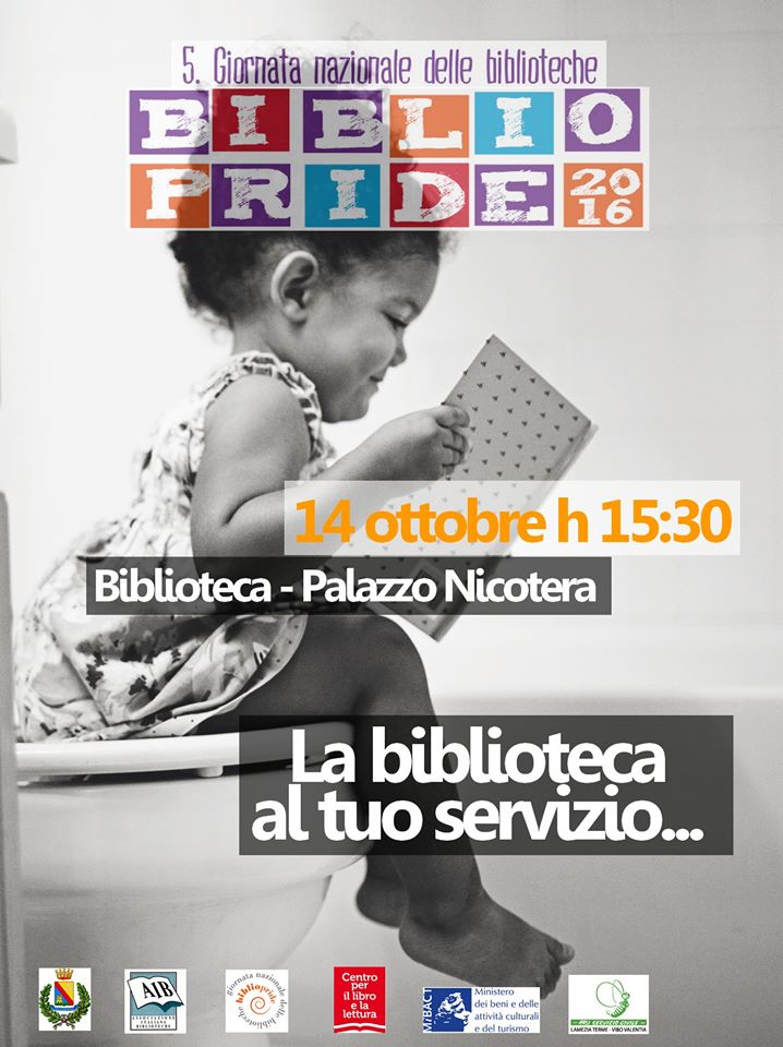 Bibliopride 2016, 14 ottobre @Palazzo Nicotera Lamezia Terme